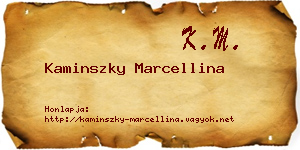 Kaminszky Marcellina névjegykártya